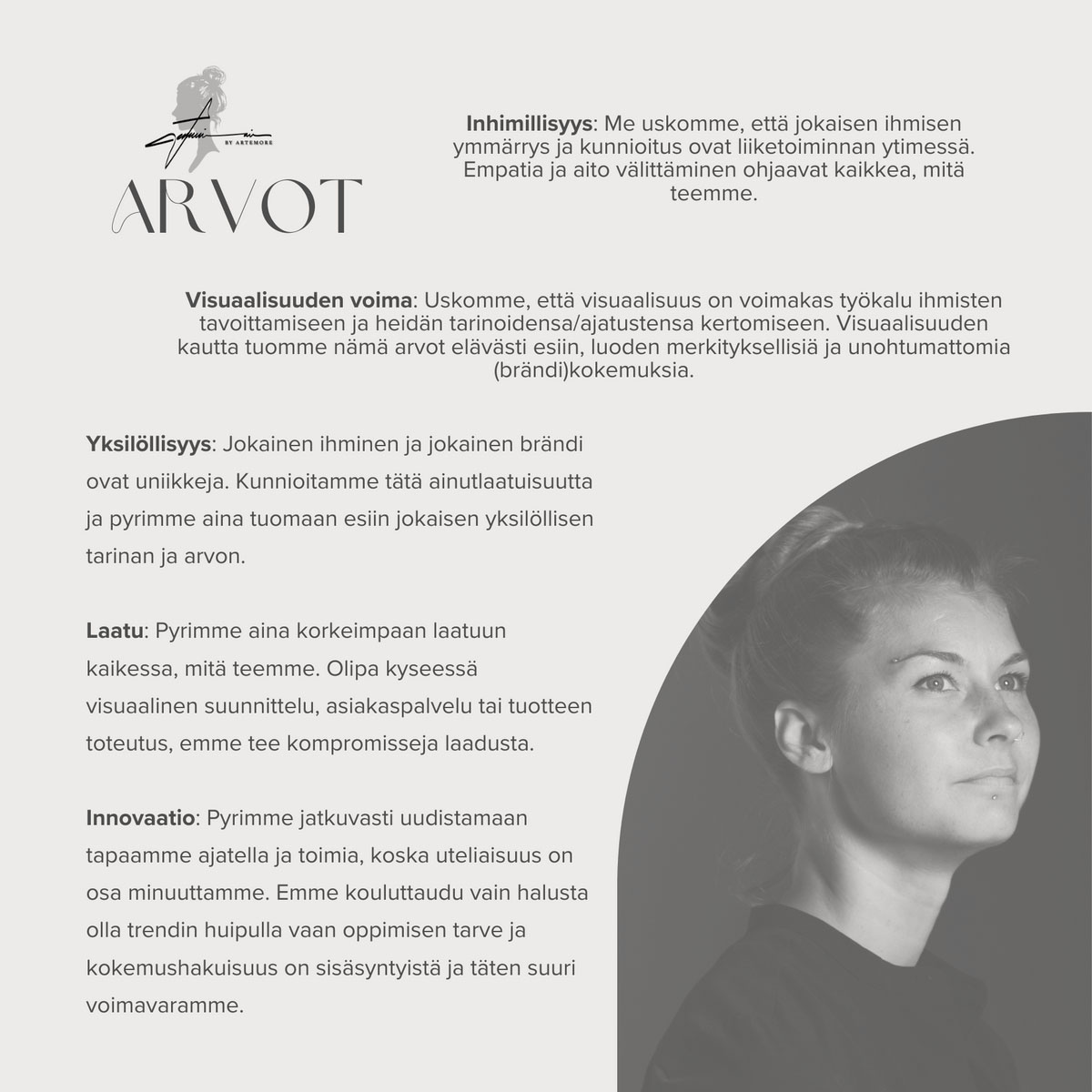 Artemore arvot